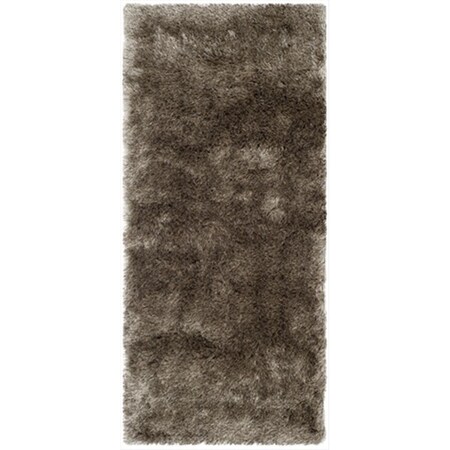 Safavieh 2 ft. 3 in. x 10 ft. Runner Paris Shag and Flokati Sable Hand Tufted Rug SG511-9292-210